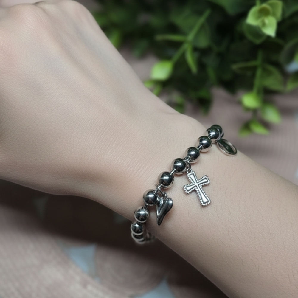 ✨ Stainless Steel Charm Bracelet ✨